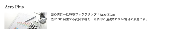 ファクタリング：Acro Plus